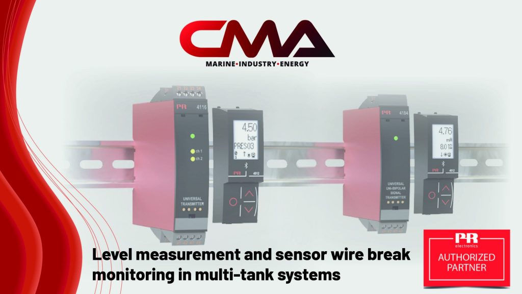 PR Electronics system configuration with three collection tanks from CMA!